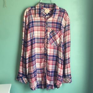 Red and Blue Plaid Top!